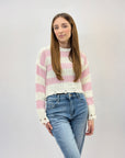 Pullover a righe con dettagli