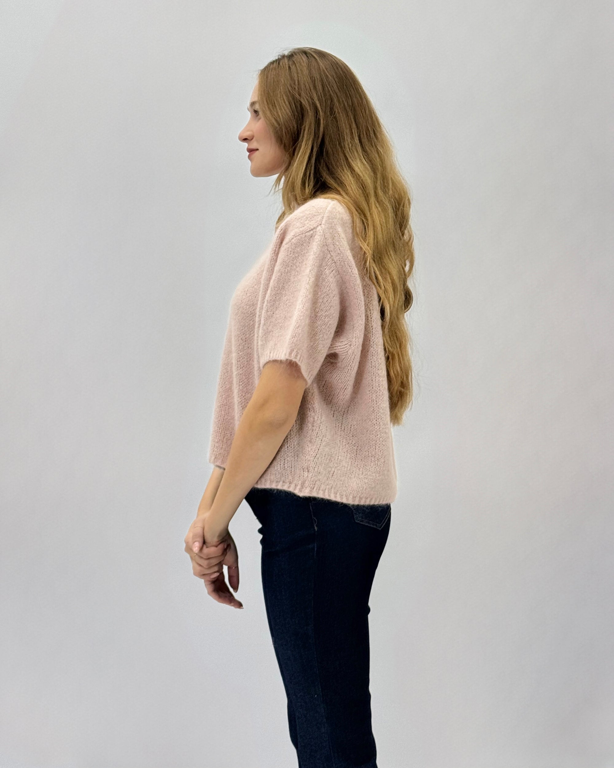 Maglione in lana mohair