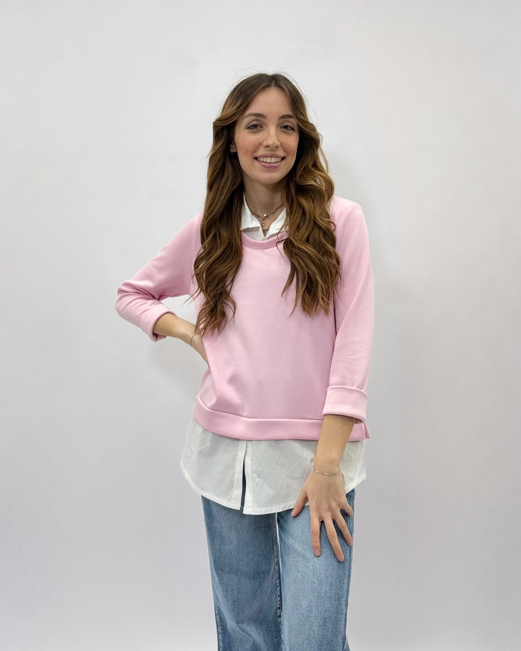 Maglia con camicia