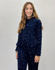 Completo premium felpa e pantaloni paillettes