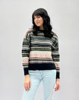 Maglione morbido stampa jacquard