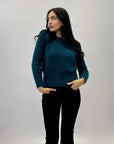 Pullover crop effetto peluche