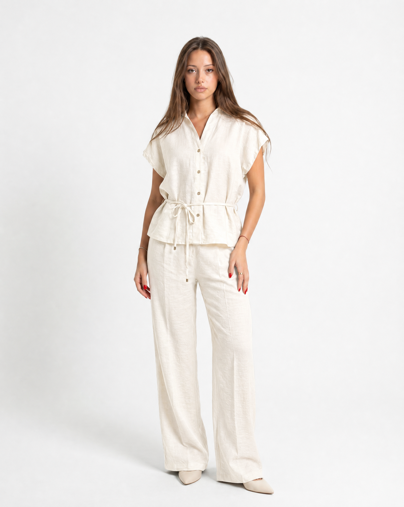 Completo con Camicia e Pantalone Palazzo