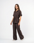Completo Camicia con Coulisse e Pantalone Palazzo
