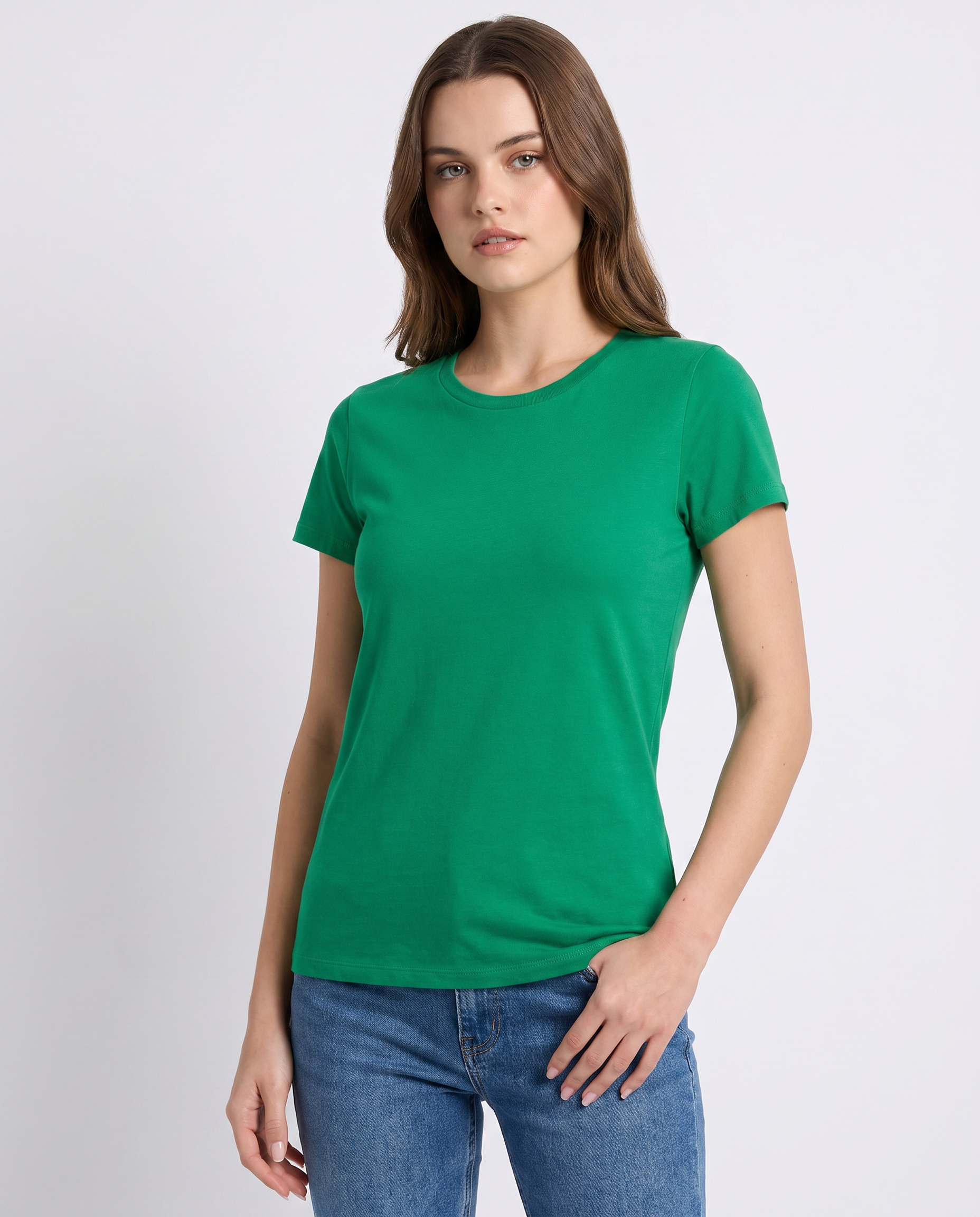 T-shirt Basic Donna in Cotone a Manica Corta