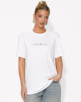T-shirt con stampa “Aspetta sclera”