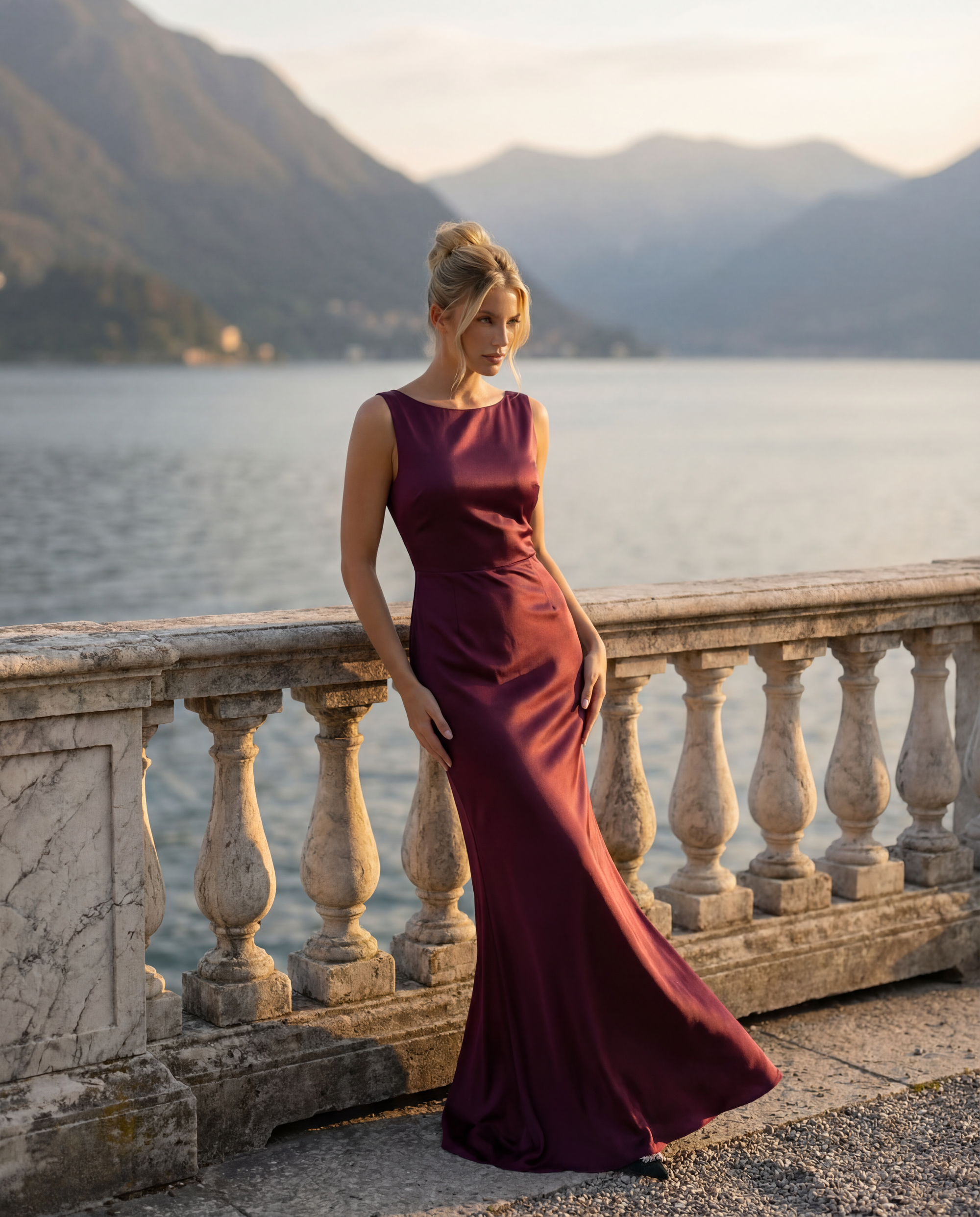 Abito Lungo con Schiena Scollata – Elegante da Cerimonia