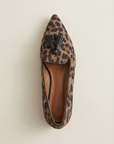 Mocassini animalier con nappine in eco camoscio