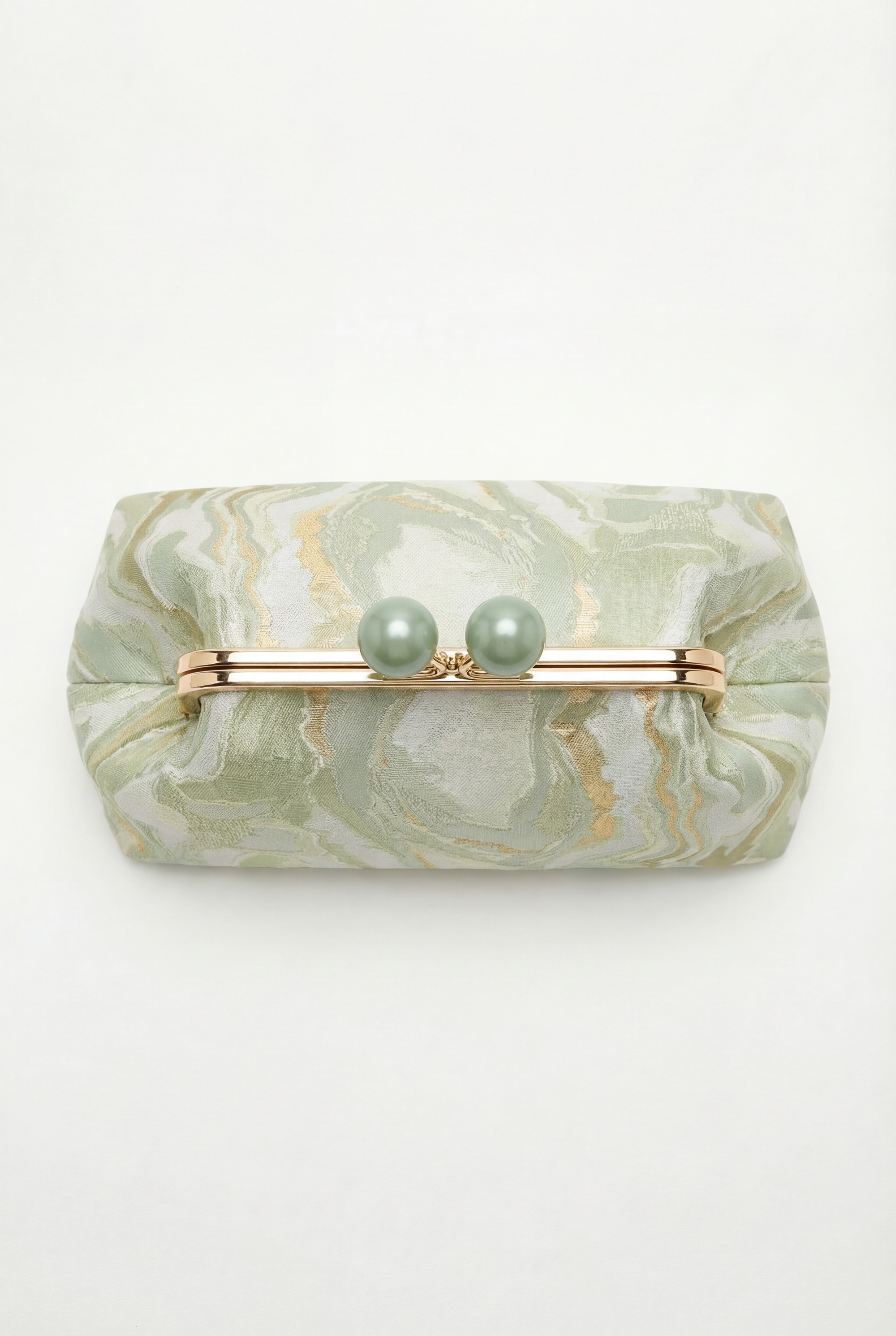 Borsa Clutch elegante con chiusura gioiello