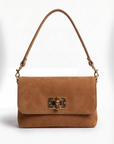 Borsa in Vera Pelle Scamosciata con Tracolla – Made in Italy