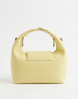 Borsa a mano in vera pelle con dettagli borchiati