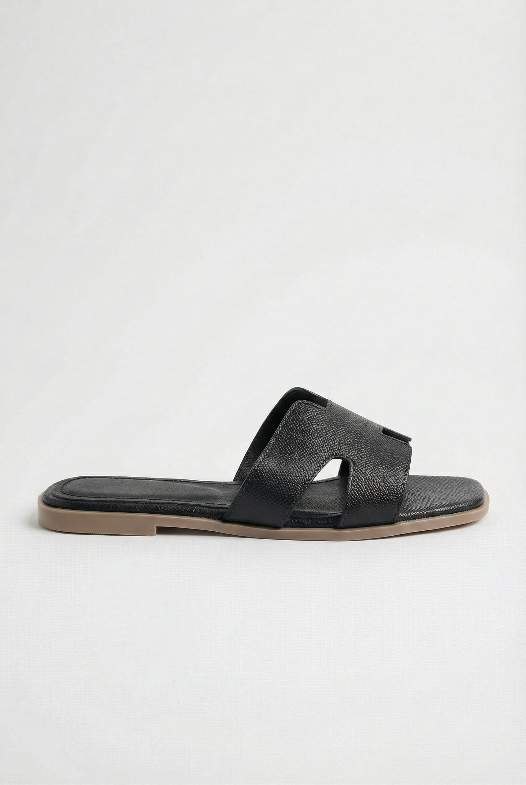 Sandali Flat in Ecopelle