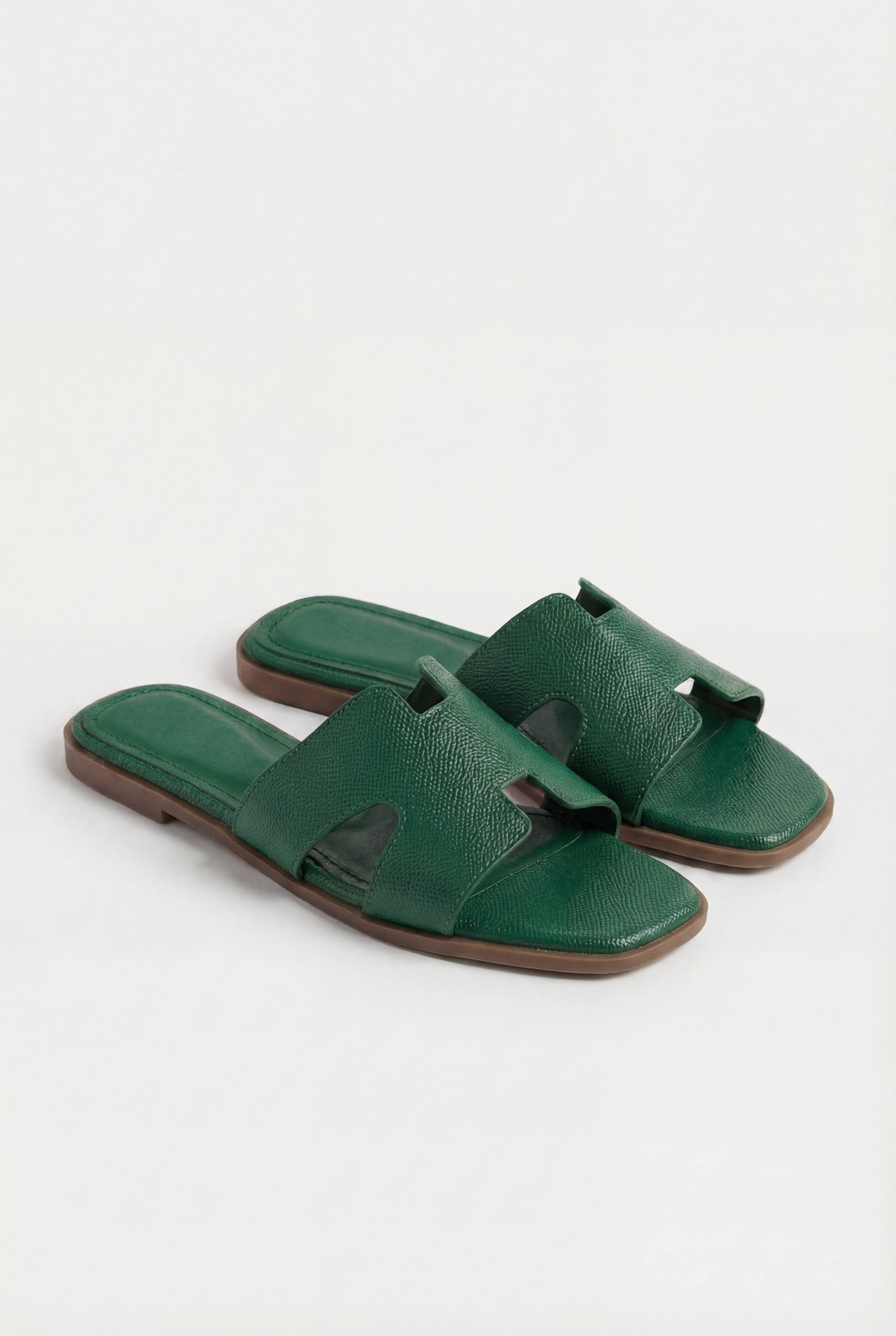 Sandali Flat in Ecopelle