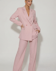 Completo Donna Gessato Blazer Doppiopetto e Pantalone