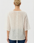 Maglia in pizzo sangallo