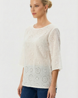 Maglia in pizzo sangallo
