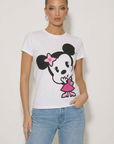 T-shirt con stampa topolino