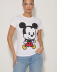 T-shirt con stampa topolino
