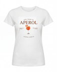 T-shirt in cotone con scritta aperol