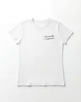 T-shirt in cotone "+ domande - risposte"