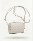 Borsa Tracolla in Vera Pelle Intrecciata