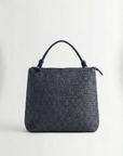 Borsa a Mano Intrecciata Strutturata con Zip