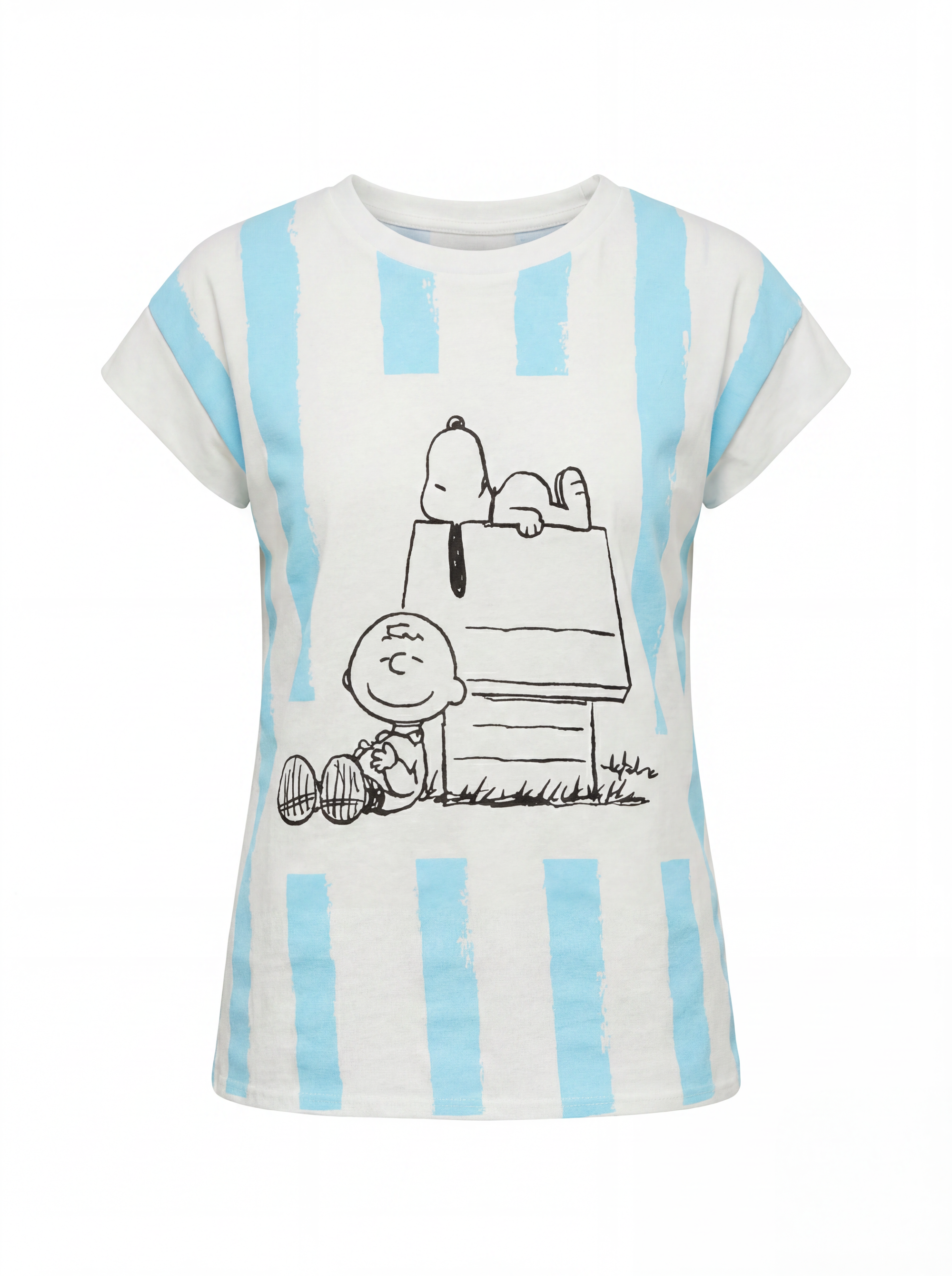 T-shirt in cotone con stampa snoopy
