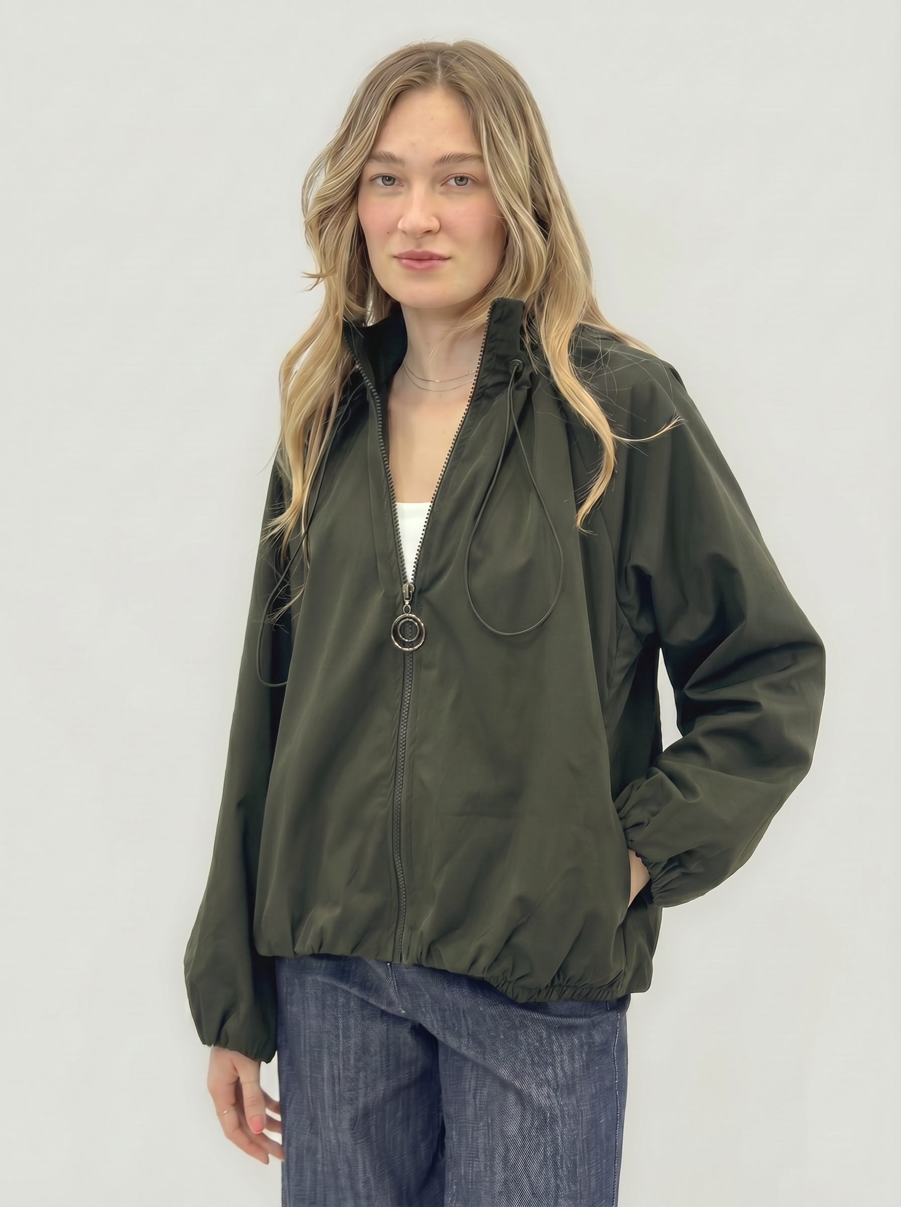 Giacca Bomber Oversize "Cloud" – Light Tech Fabric
