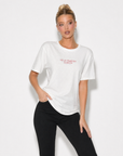 T-shirt donna con stampa “Ho la pazienza scaduta"