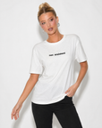 T-shirt con stampa “Non ansiatemi”