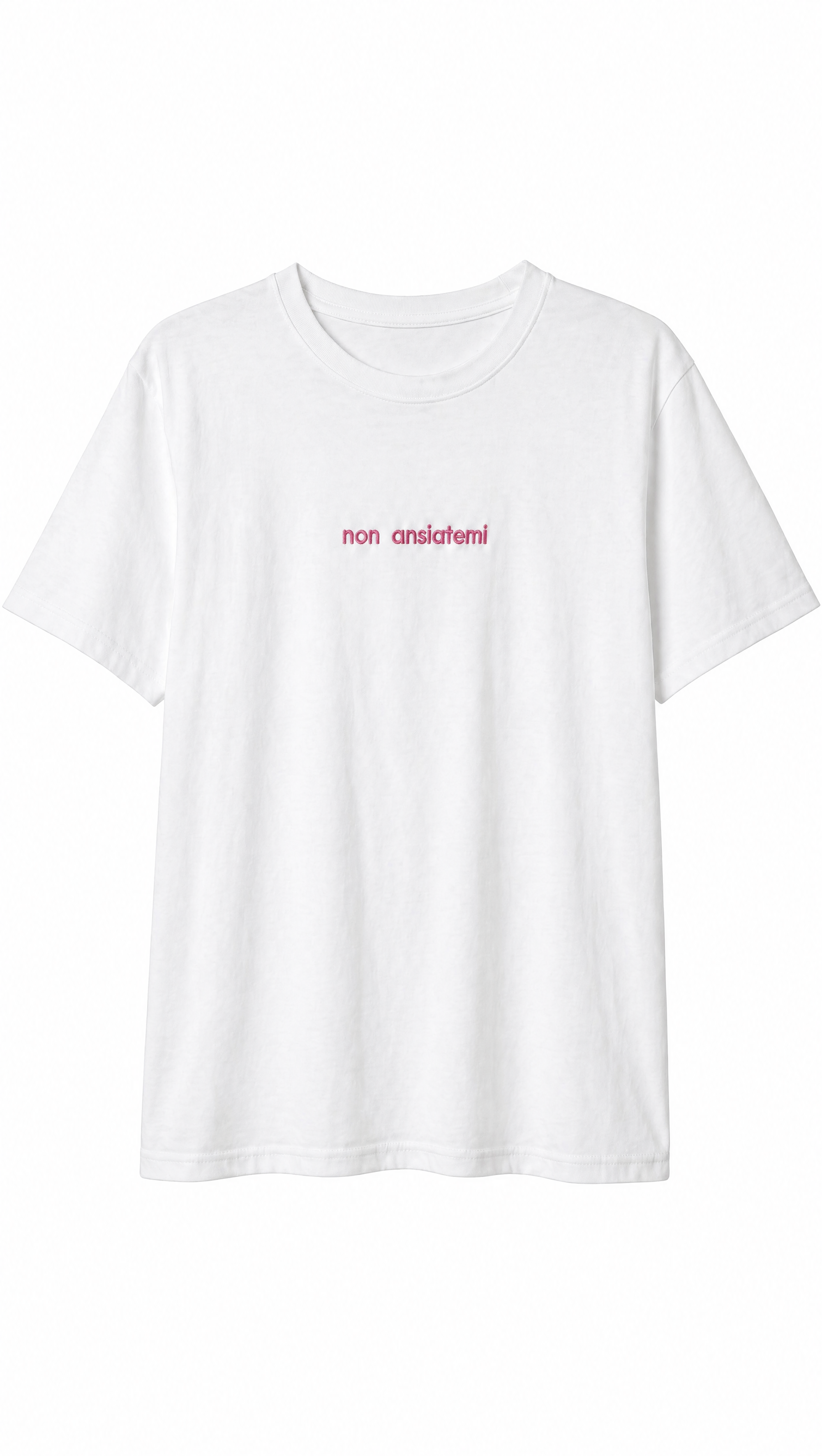 T-shirt con stampa “Non ansiatemi”