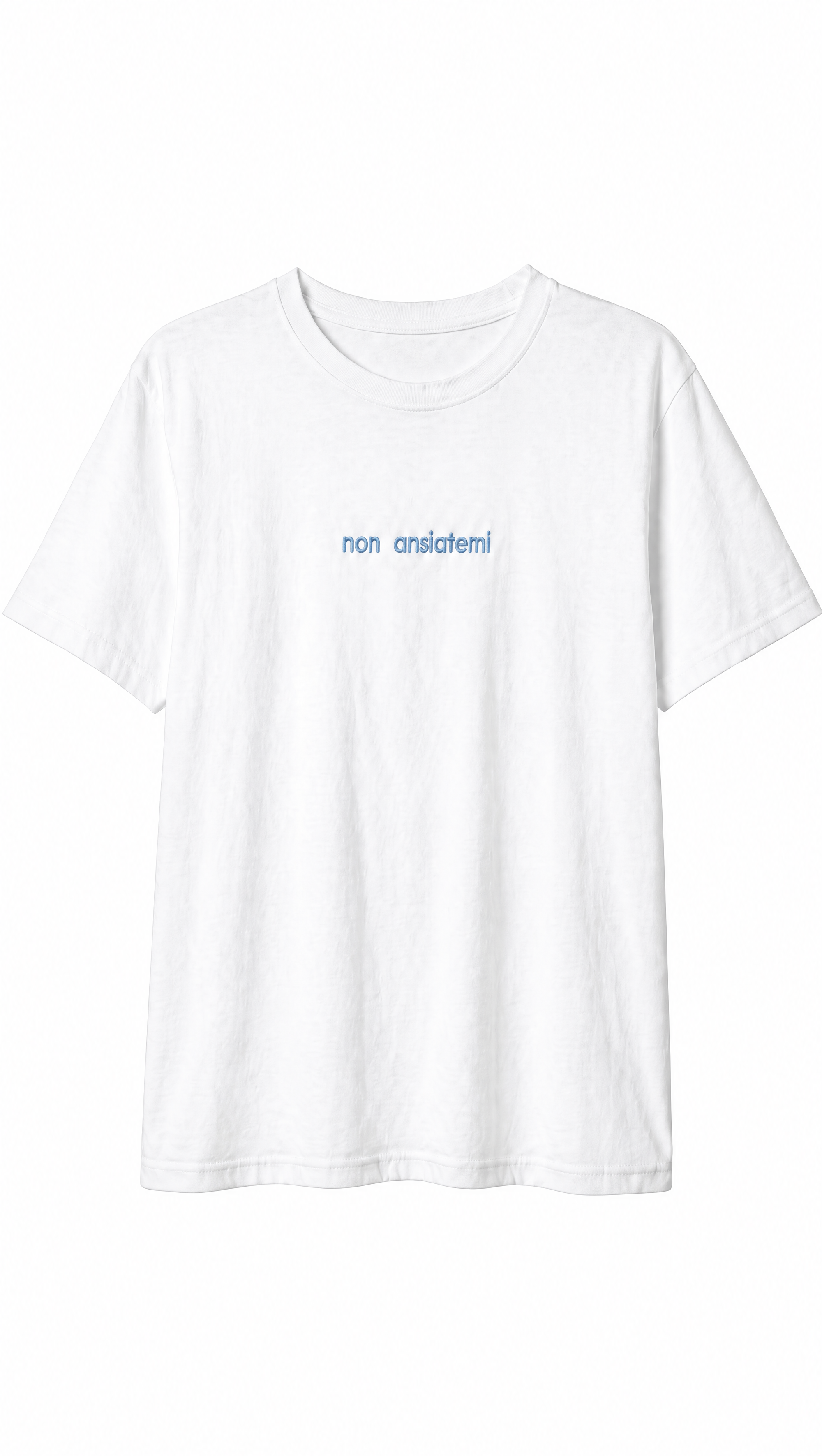 T-shirt con stampa “Non ansiatemi”