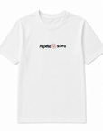 T-shirt con stampa “Aspetta sclera”