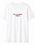 T-shirt donna con stampa “Chi si accontenta sbaglia"