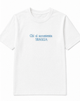 T-shirt donna con stampa “Chi si accontenta sbaglia"