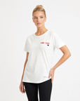 T-shirt con scritta "odio tutti"