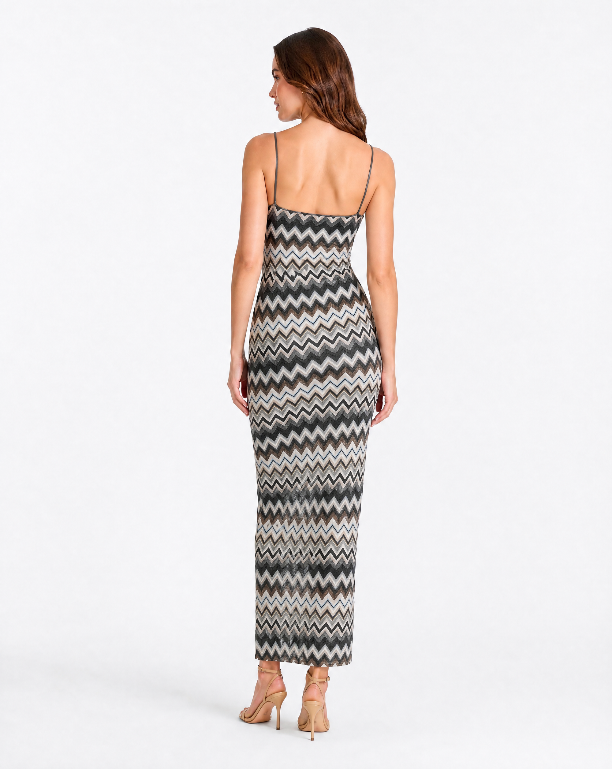 Abito lungo in lurex