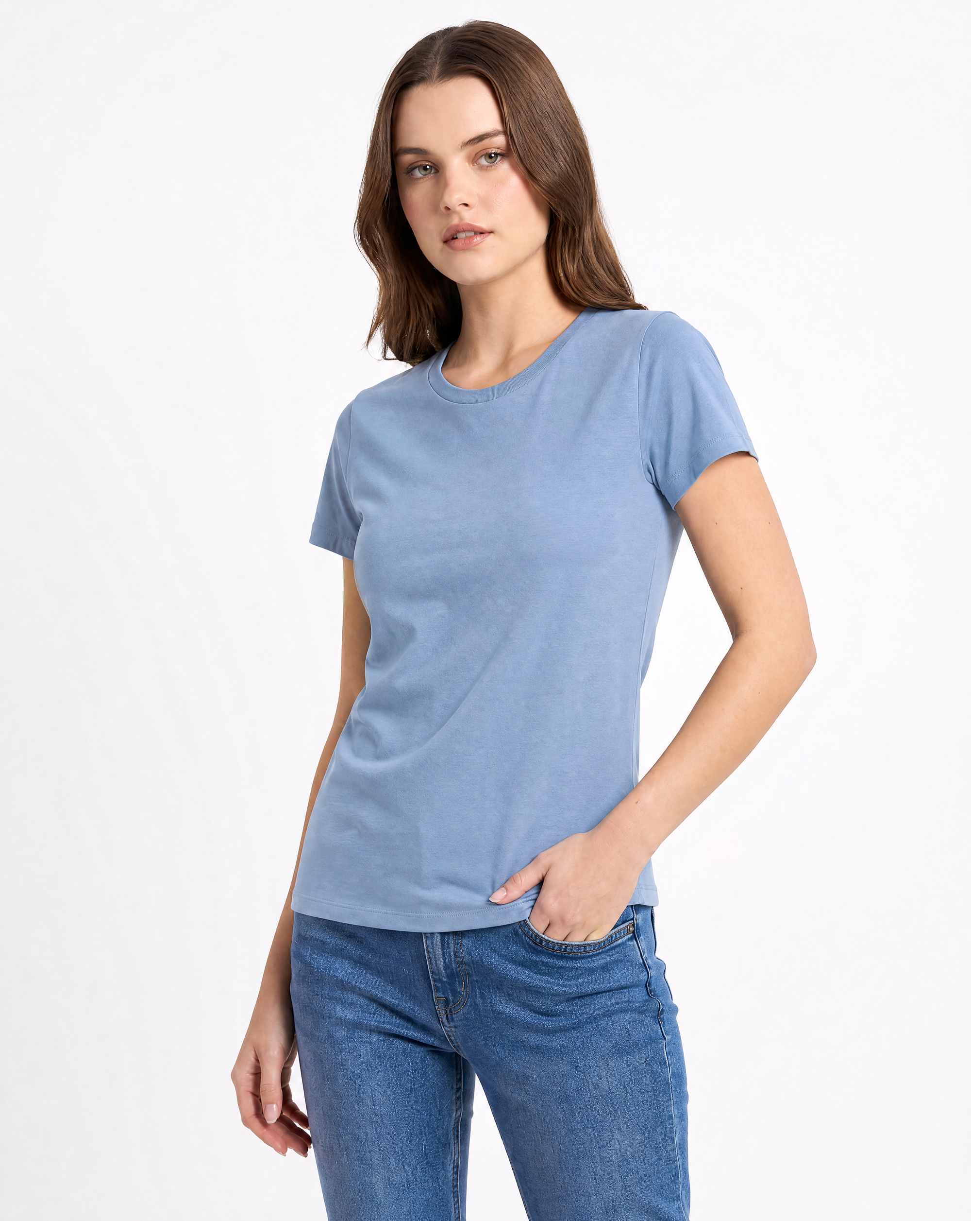 T-shirt Basic Donna in Cotone a Manica Corta
