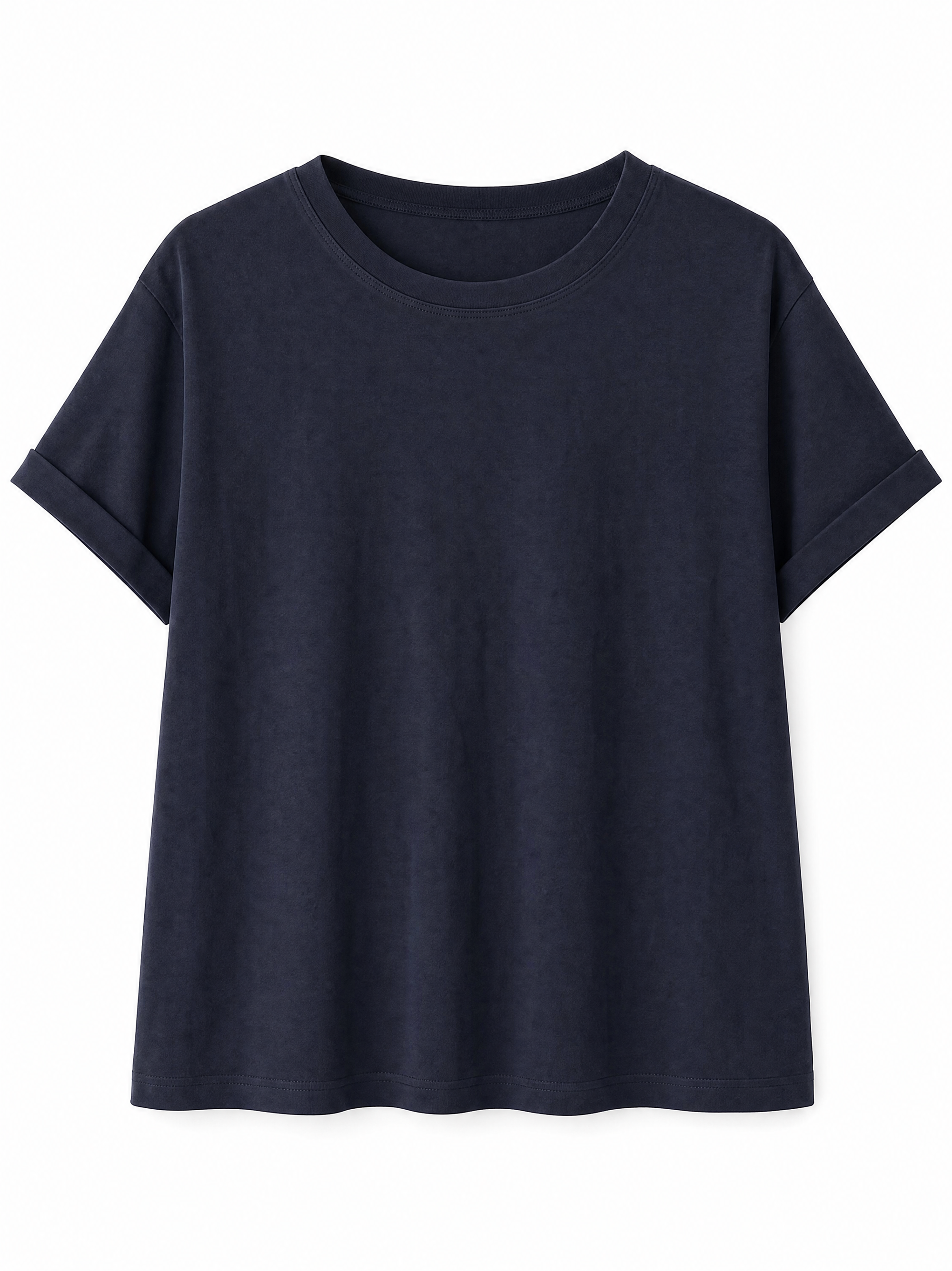 T-shirt Basic Donna in Cotone a Manica Corta