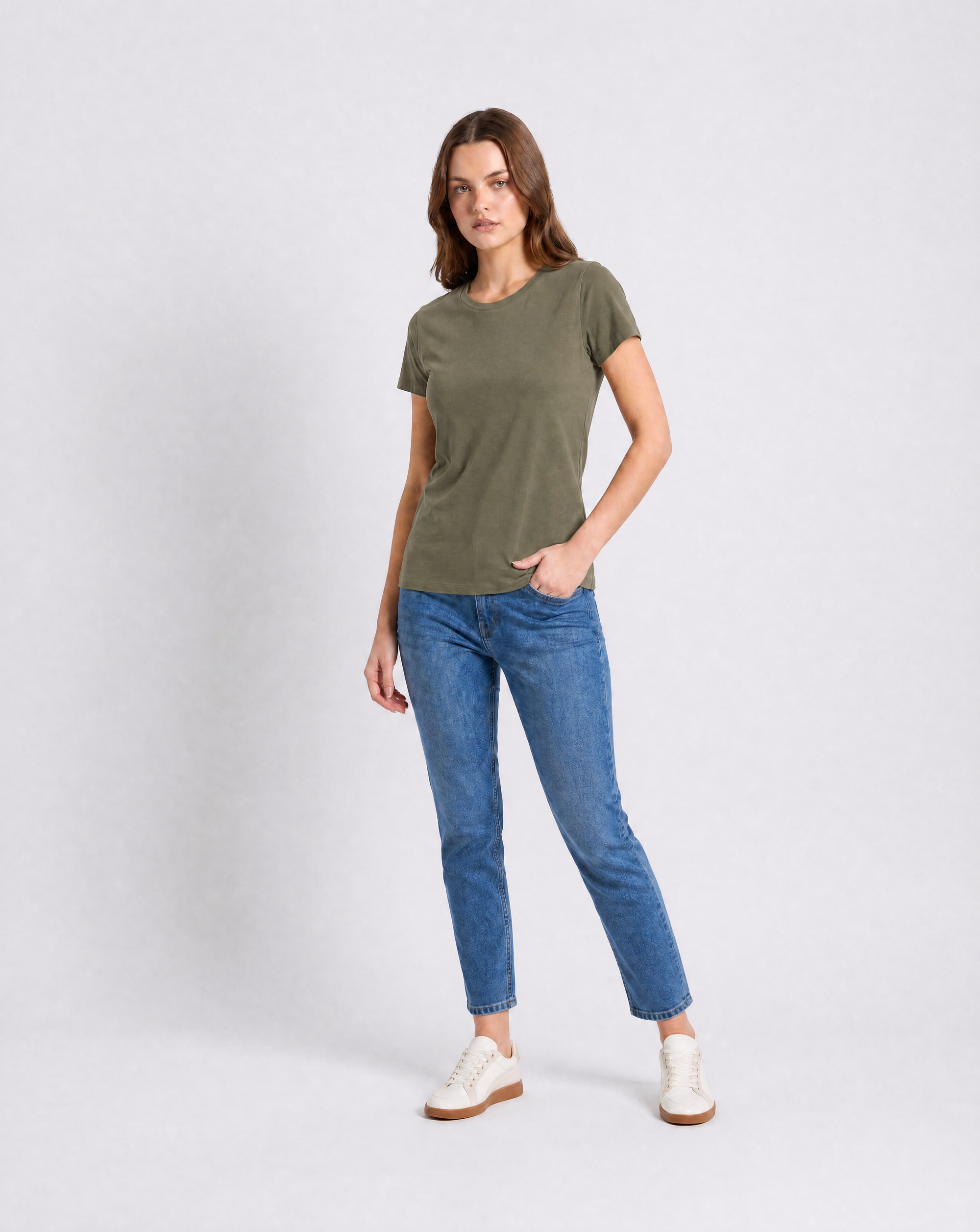 T-shirt Basic Donna in Cotone a Manica Corta