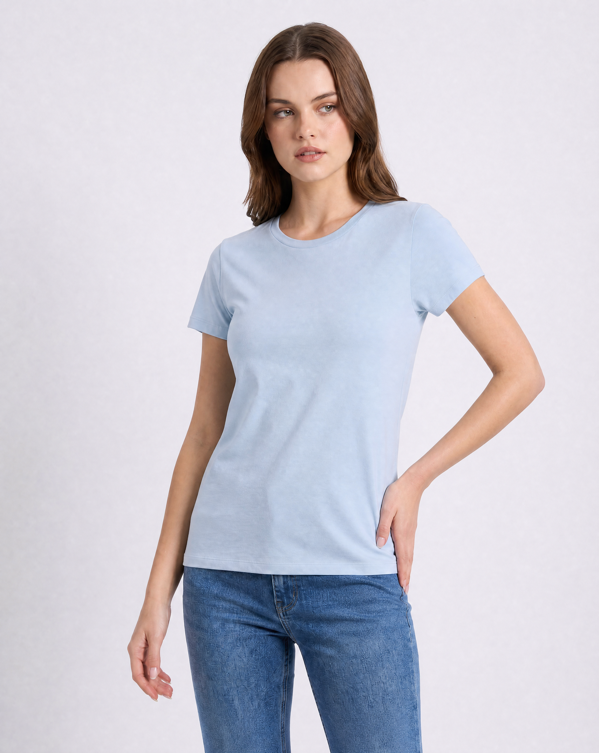 T-shirt Basic Donna in Cotone a Manica Corta