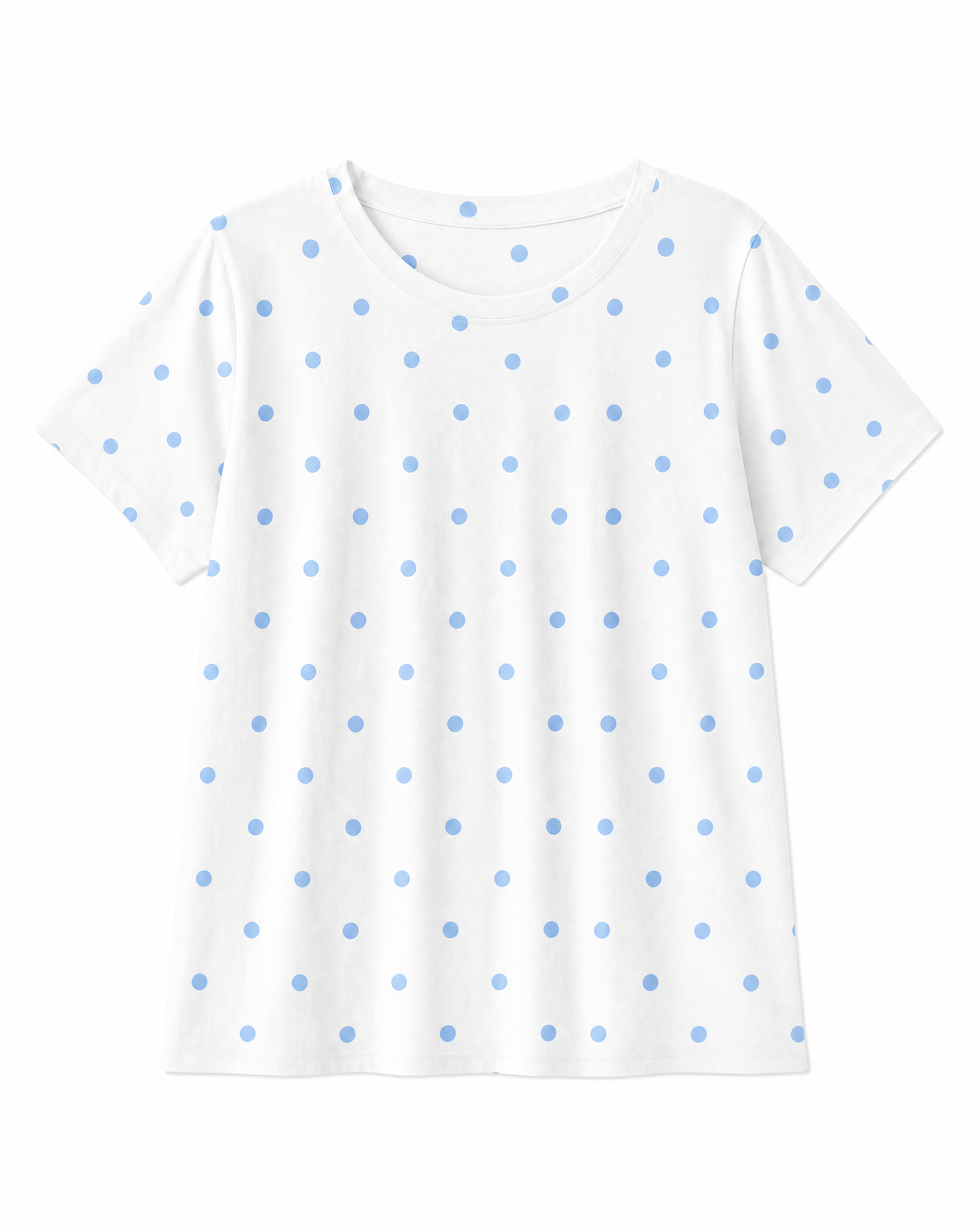 T-shirt Basic Donna in Cotone Fantasia pois