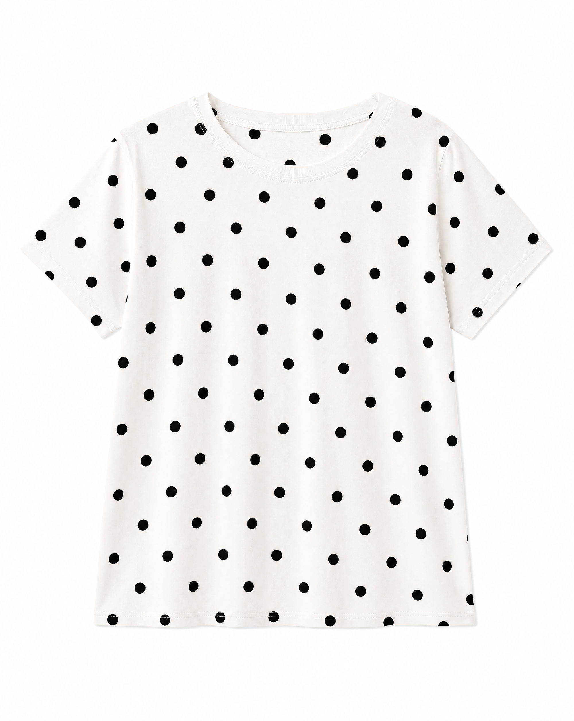 T-shirt Basic Donna in Cotone Fantasia pois