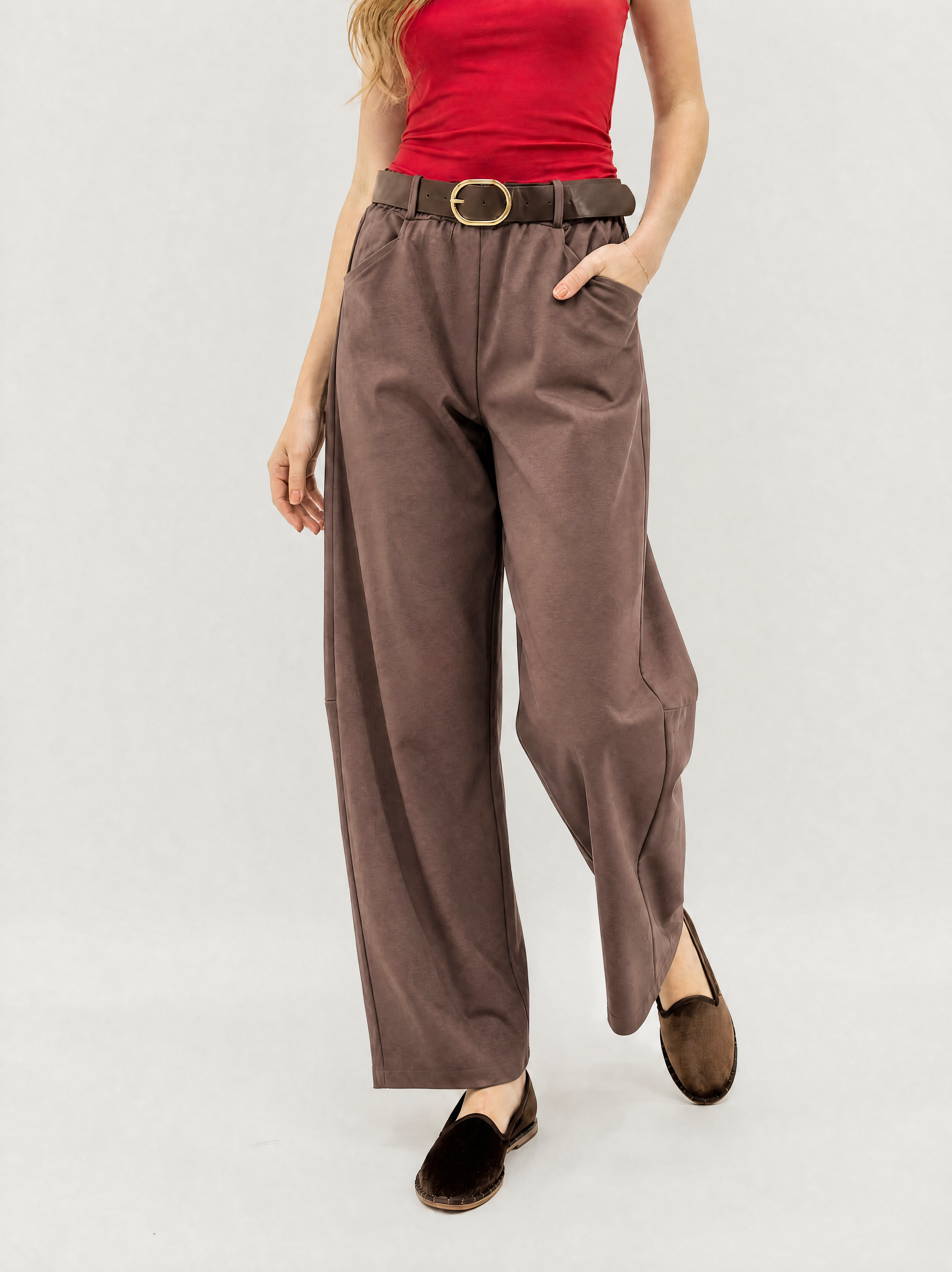 Pantalone Balloon Vita Alta