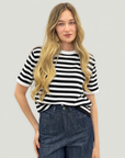 T-shirt Righe Contrast