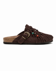 Sabot Marrone con Frange e Fibbia Western