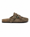 Sabot Marrone con Frange e Fibbia Western