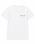 T-shirt bianca con ricamo “Tonica come il gin”