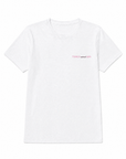 T-shirt bianca con ricamo “Tonica come il gin”