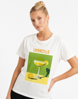 T-shirt bianca con stampa “Limoncello”
